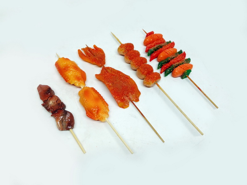 pincho higado pollo sepia salchicha asia replica comida largo 15-29 3u